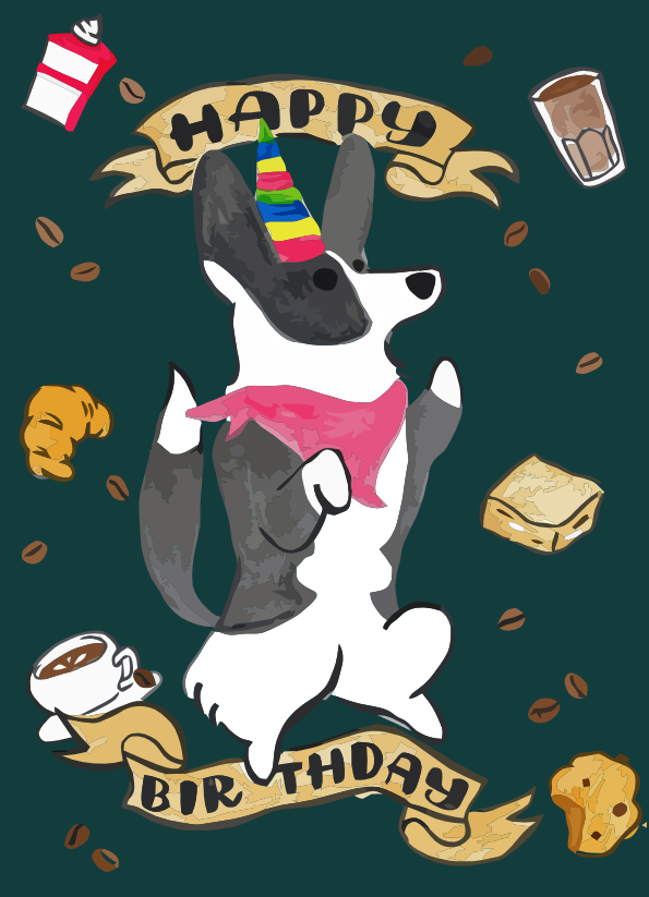"Crumble" Birthday Card